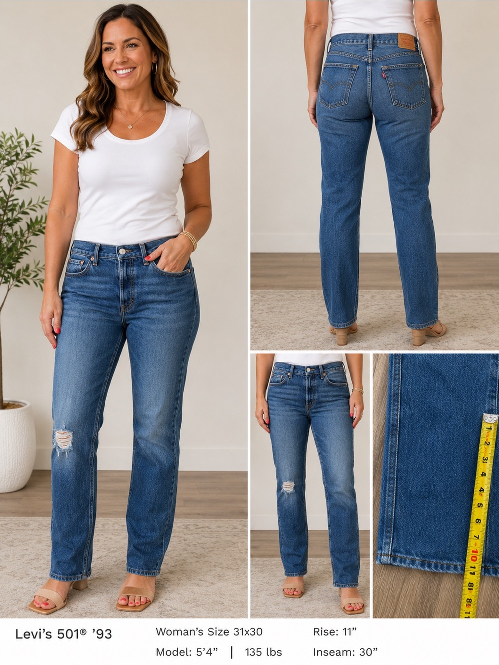 Levi's Women's Straight-Leg Jeans — Medium Blue